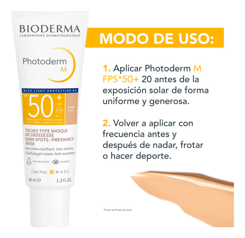 Bioderma Photoderm M Fps50+ Tono Claro | Piel Hiperpigmenta