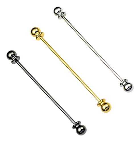 3 Uds. Pinzas Para Cuello De Camisa, Alfileres Para Corbata