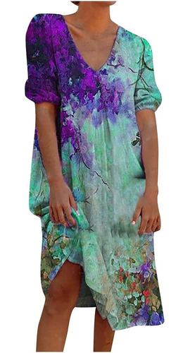 Imagen 1 de 1 de Playmate Camiseta Holgada Cuello Pico Vestido Para Dama