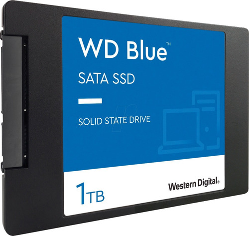 Disco Duro Ssd Wd 1tb Sa510 Sata 3 6gb/s 560mbps 2.5 Azul