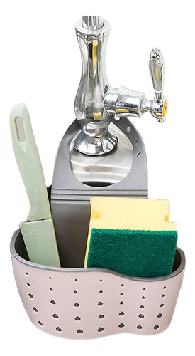 Imagen 6 de 10 de 10 Porta Esponjas Rosa Organizadores Cocina Jabon Escurridor