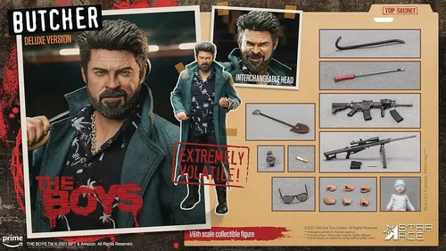 Billy Butcher Deluxe - 1/6 The Boys Star Ace Cap Patria