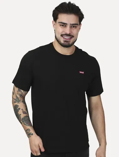 Camiseta Levis Standard Classic Printed Housemark Preta Preta S/p