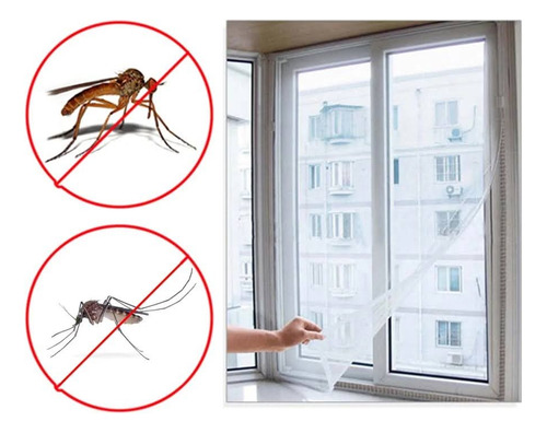 Pack X4 Malla Antimosquito Ventana 130x150 Mosquitera Moscas