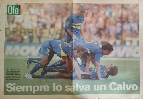 Póster Pampa Calvo De Boca Juniors 2004. Diario Olé