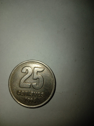 Vendo Moneda De 25 Centavos De Peo Año 1994