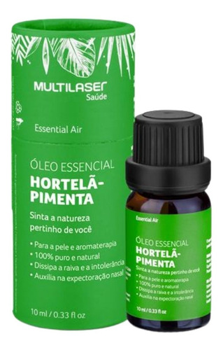 Óleo De Essencia De Hortelã-pimenta Melhora Digestão 10ml