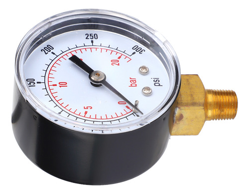 Manómetro De 0 A 300 Psi, 0-20 Bar, Esfera De 50 Mm, 1/8 Bsp