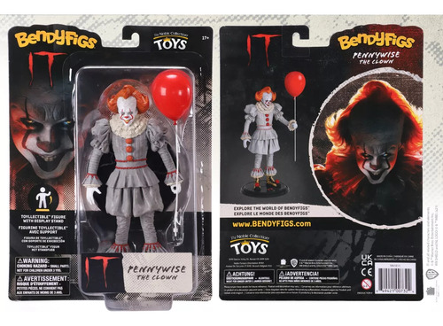 Figura Pennywise The Clown It Bendyfigs Coleccionable Toyz