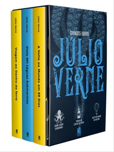 Grandes Obras De Júlio Verne - Box Com 3 Livros