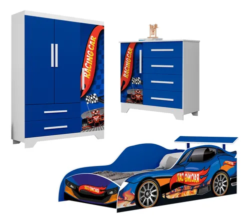 comprar Quarto Infantil Completo Personagens Carros Várias Cores