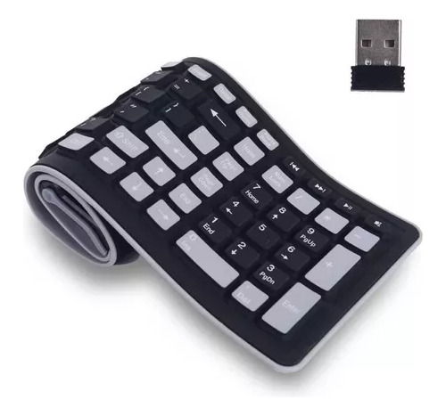 Teclado Flexible De Silicona Portátil Usb, P/ Notebook, Pc