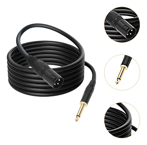 4 6.35 Male A Xlr Audio Audio Audio Cable Micrófono Para 1m
