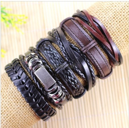 Pulsera En Cuero X 5 Unidades