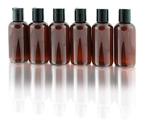 Botellas De Plastico De Color Marron Ambar Vacias De 4 O