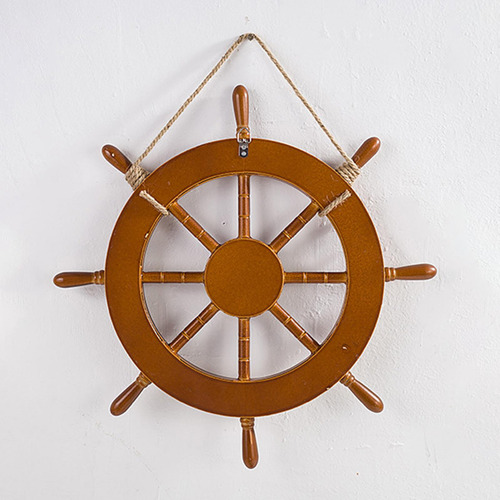 Rueda De Barco De Madera, Decoración De Pared, Timón De
