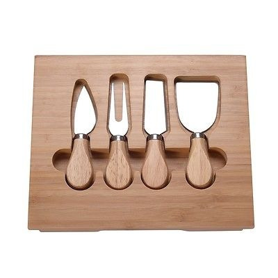 Sistema Del Cuchillo De Queso Cocina 5pc Acero Inoxidable Co