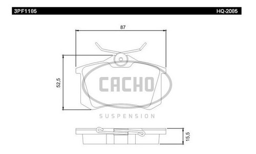 Pastilla De Freno Tras P/ Volkswagen Bora/golf Iv/beetle 99/