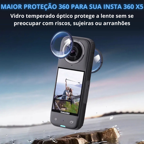 Protetor De Lente Padrão Premium Para Insta360 X5 Envio Rápi