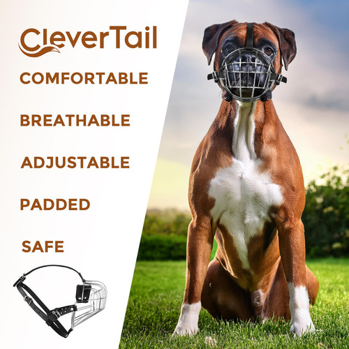 ¿bozal Metálico Clevertail Para Raza De Perro Boxer? Bozal