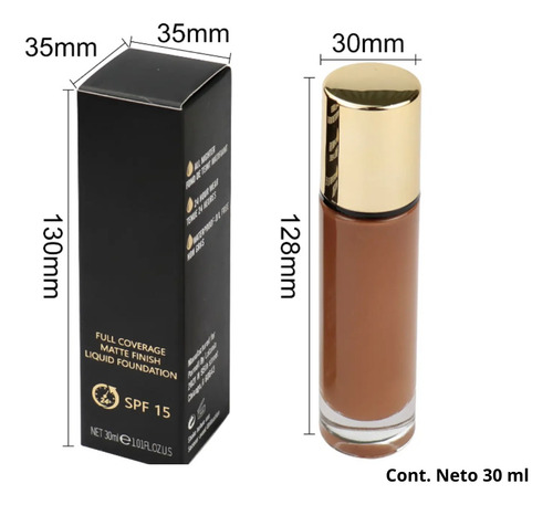Kit Maquillaje Corrector De Ojeras Y Base Liquida