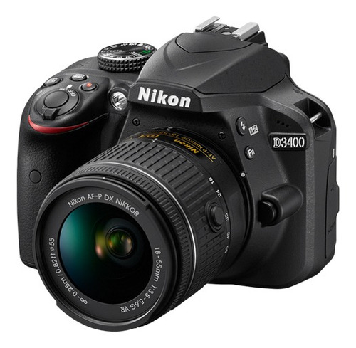 Camara Nikon D3400 Slr Lente 18-55 24mp + Estuche De Regalo