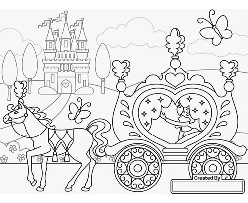 Libro Para Colorear Infantil Grande Princesas Y Adas