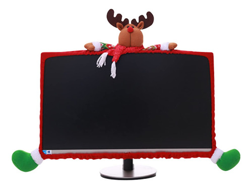 Cubierta Antipolvo Para Computadora 1 Borde Monitor Navidad