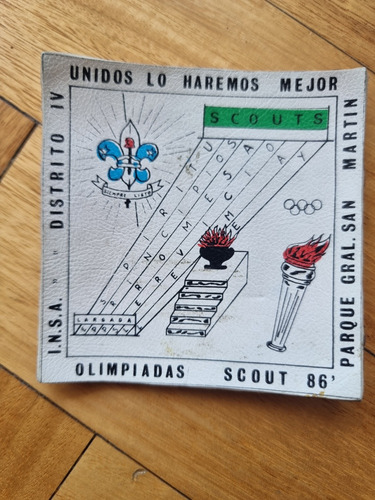  Parche Boy  Scout Olimpiadas 1986 San Martin Original