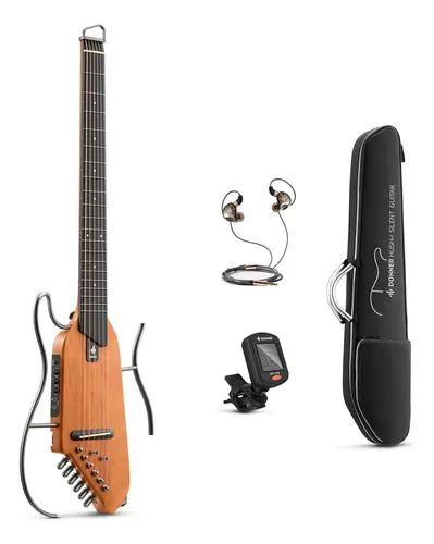 Guitarra Eléctrica Acústica Donner Hush-i Portátil Y Silenci