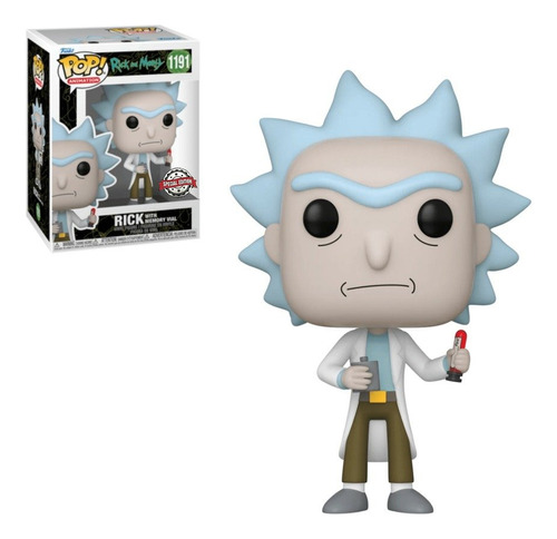 Pop! Funko Rick Com Frasco De Memória #1191 | Rick & Morty