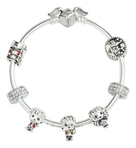 Pulsera Charms Harry Potter Dijon Unisex Plata S925