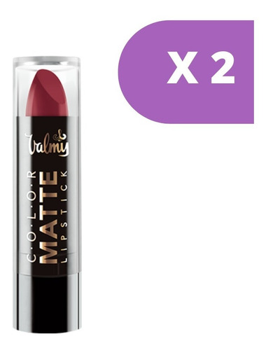 Imagen 1 de 2 de Labial Color Matte Detal. Pintura De Labios Valmy Maquillaje