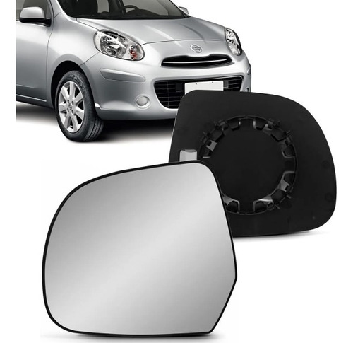 Lente Do Retrovisor Nissan New March 2013