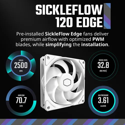 Cooler Master 360 Atmos - Enfriador Líquido Aio Para R9|i9,