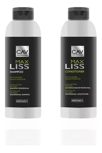 Combo Shampoo + Acondicionador Vegano Cav Max Liss 400g