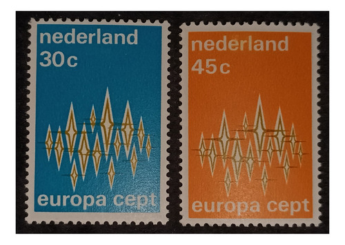 Holanda Tema Europa 1972 Nv. Mint. Yv. 958/59