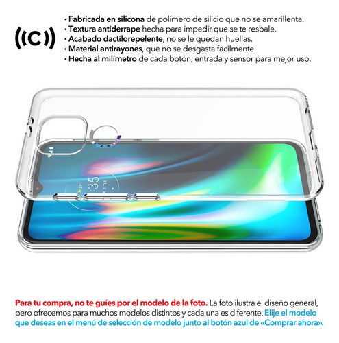 Funda Silicón Transparente Para Moto Motorola Edge G Stylus G9 G13 G14 G20 G22 G23 G30 G31 G32 G41 G42 G50 G51 G52 G54 G60 G62 G71 G72 G82 G84 Z3 Z4