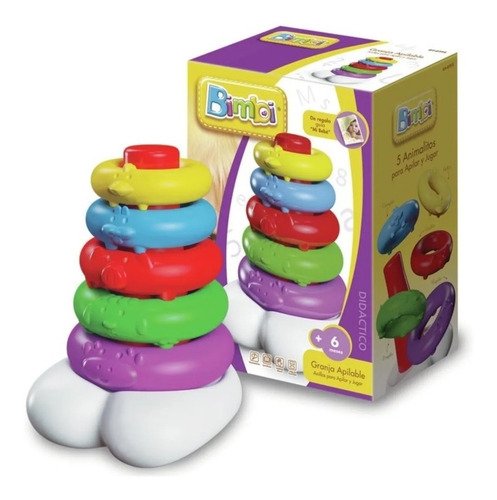 Imagen 2 de 6 de Bimbi Apilable Bebes Granja Didactico Mod-0115