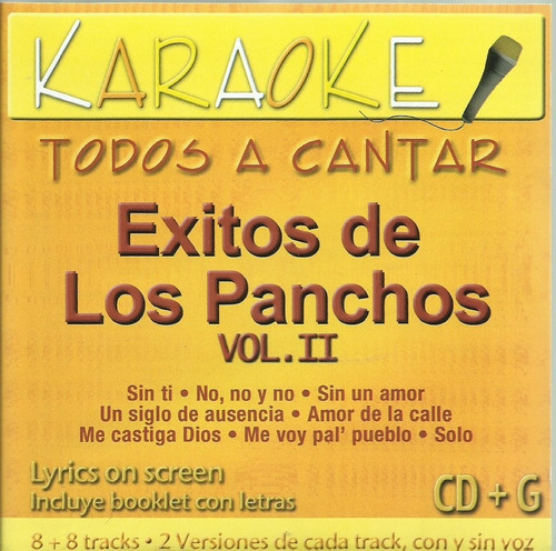 Karaoke Todos A Cantar Éxitos De Los Panchos Vol 2 | Nuevo