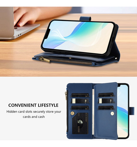 Funda De Piel Tipo Cartera Con Tapa Para Vivo V40 Se V40 Pro V40 Lite
