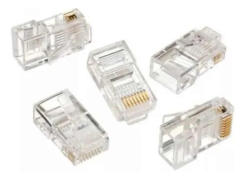 Conector Plug Rj45 5e Red Paquete X 100 Cable Estructurado C