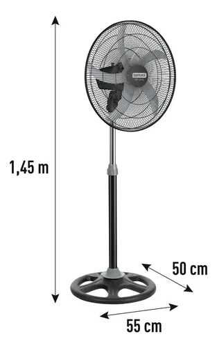 Ventilador Samurai Profesional Negro 22 Mallas Metalicas
