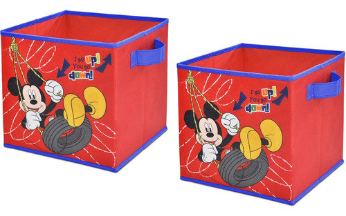 Cubos De Almacenamiento De Mickey Mouse De Disney, Jueg...