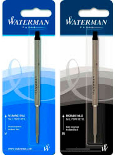 Tanque Repuesto Boligrafo Waterman Negro Azul Ballpoint