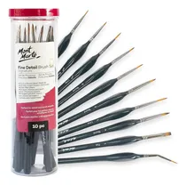 Comprar Set 10 Pinceles De Detalle O Modelismo Mont Marte
