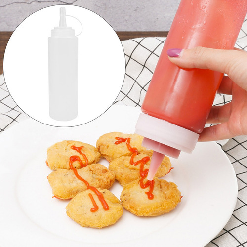 Imagen 6 de 8 de 2 Botellas De Crema De Ketchup De Plástico De 230 Ml Para En