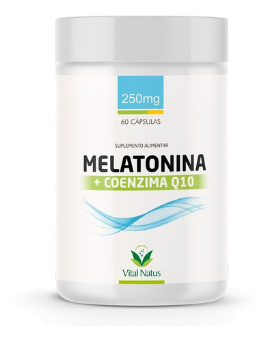 Melatonina + Coenzima Q10 Ubiquinol 250mg 60cps Vital Natus