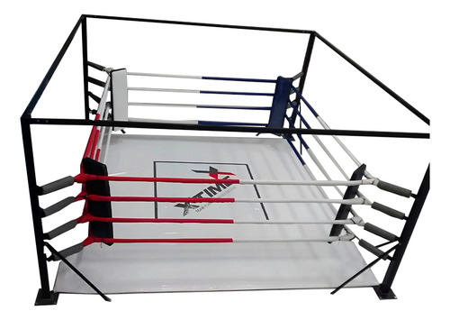 Ringue De Boxe E Muay Thai 4m X 4m Completo, 4 Cordas Top