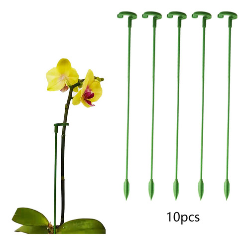 10 Uds. Varillas De Soporte Con Forma Floral, Protector 27cm